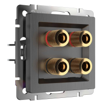 Акустическая розетка Werkel (графит рифленый) W1185004 4690389158698