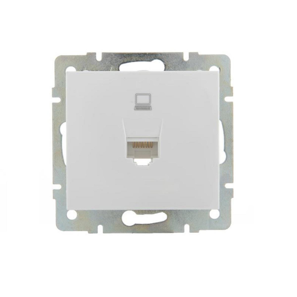 Розетка компьютерная Lezard Rain белая 703-0288-139 Розетка компьютерная Lezard Rain белая 703-0288-139