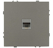 Розетка ЭРА Galaxy 15-3107-07 информационная RJ45 IP20 титан Б0070747