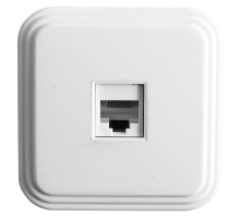 Розетка компьютерная RJ-45 Stekker Брест белый PST00-21-20 39706