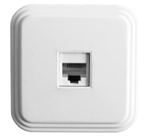 Розетка компьютерная RJ-45 Stekker Брест белый PST00-21-20 39706