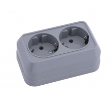 Розетка 2-ая с заземл. Makel 45082