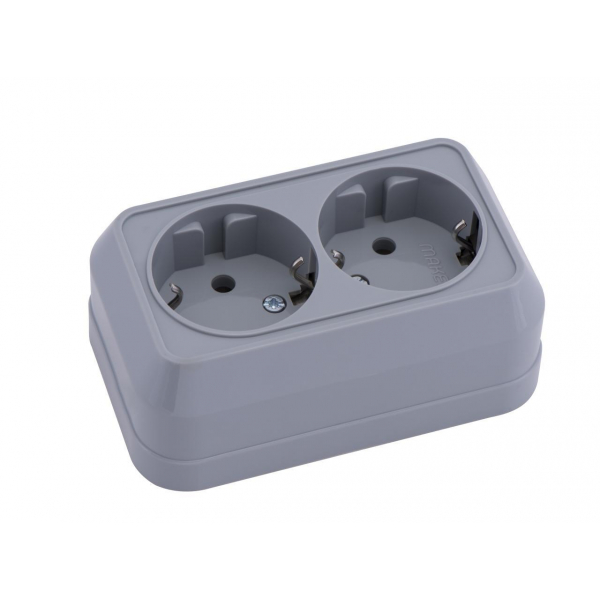 Розетка 2-ая с заземл. Makel 45082 Розетка 2-ая с заземл. Makel 45082