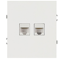 Розетка ЭРА Arktik 16-3108-08 информационная двойная 2XRJ45 белый матовый Б0070491