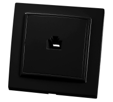 Розетка компьютерная RJ-45 Stekker Эрна черный PST00-9007-03 39475