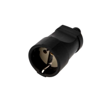 Розетка разборная Евро с з/к 16А черная REXANT 11-8529