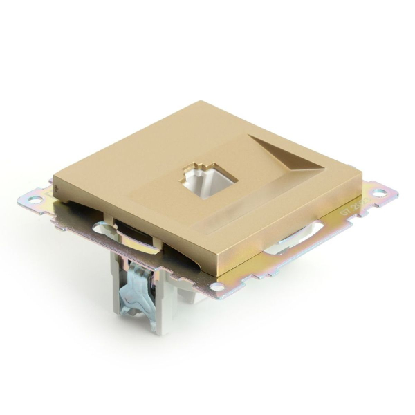 Розетка компьютерная RJ-45 Stekker Катрин золото GLS00-7107-08 49227
