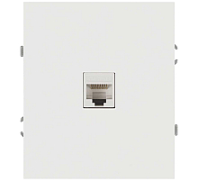 Розетка ЭРА Arktik 16-3107-01 информационная RJ45 белый Б0070474