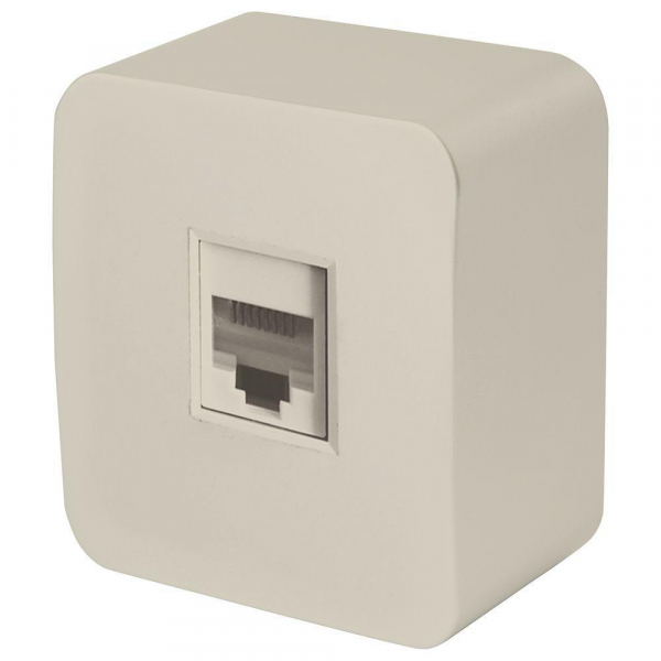 Розетка компьютерная RJ-45 Stekker София слоновая кость MST00-20-04 49482 Розетка компьютерная RJ-45 Stekker София слоновая кость MST00-20-04 49482