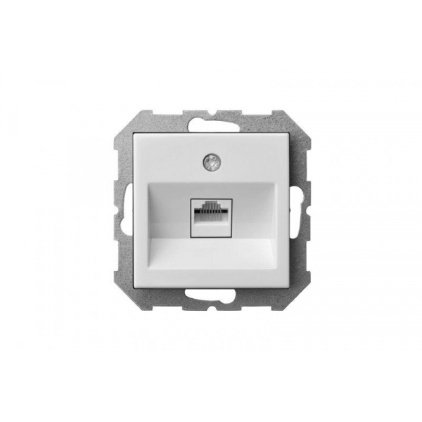 Розетка RJ45 Liregus Epsilon белый 28-032 Розетка RJ45 Liregus Epsilon белый 28-032
