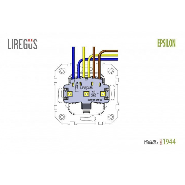Розетка 2P Liregus Retro со шторками коричневый омбре 29-024 Розетка 2P Liregus Retro со шторками коричневый омбре 29-024