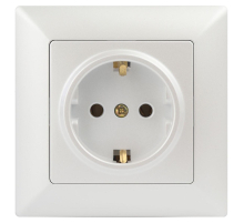 Розетка ЭРА Intro Solo Schuko 2P+E 16A 250V перламутровый 4-202-06 Б0053654