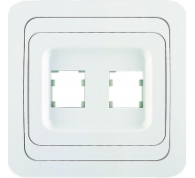 Розетка гнездо+гнездо Makel Mimoza 12038