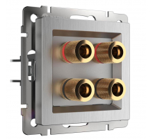 Акустическая розетка Werkel cеребряный рифленый W1185009 4690389159916