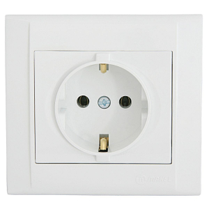 Розетка Makel с/з СП Defne 16А IP20 бел. 42001028