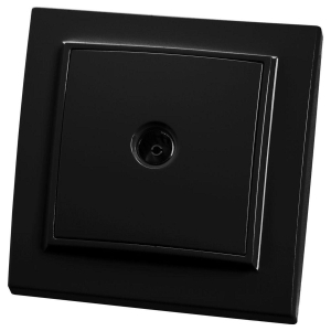 ТВ-розетка Stekker Эрна черный PST00-9008-03 39476