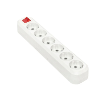 Колодка 6 гнезд 16А 3,5кВт c выкл. с/з Эксперт EKF PROxima AKB16-6i