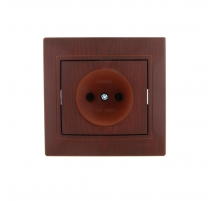 Розетка без зазем. Lezard Mira вишня 701-0601-121