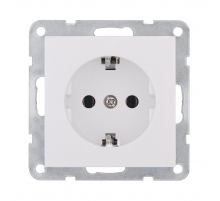 Розетка LK Studio с з/к, без шторок (белый) LK80 843104-1