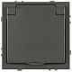 Розетка ЭРА Galaxy 15-2103-06 c заземлением 2P+E Schuko со шторками с крышкой 16А-250В IP20 графит Б0070668