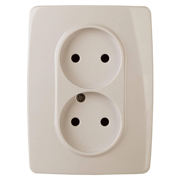 Розетка ЭРА 12 2x2P 16A 250V 12-2107-02 Б0031239 Розетка ЭРА 12 2x2P 16A 250V 12-2107-02 Б0031239