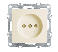 Розетка Feron Stekker Эрна б/з 10A 250V с защитной шторкой слоновая кость PST10-9109-02 39327