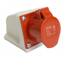 Розетка 3P+PE Stekker с крышкой красный RST16-113-44 49434