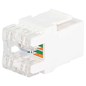 Коннектор ЭРА ОФИС 18-8002-01 RJ45 CAT6 UTP Keystone цвет белый Б0063290