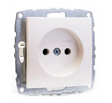 Розетка 2К Mono Electric Despina/ Larissa 16A 250V винтовое подключение жемчуг 500-002522-116