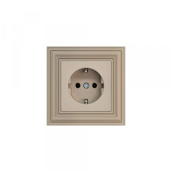 Розетка 2P Liregus Retro со шторками кремовый омбре 29-125 Розетка 2P Liregus Retro со шторками кремовый омбре 29-125