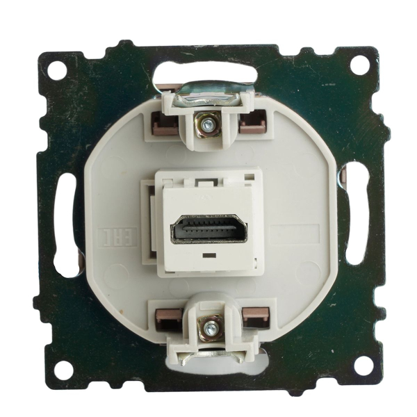 Розетка HDMI 2.1, Type A (механизм), STEKKER GLS00-7118-04, серия Катрин, шоколад 50064