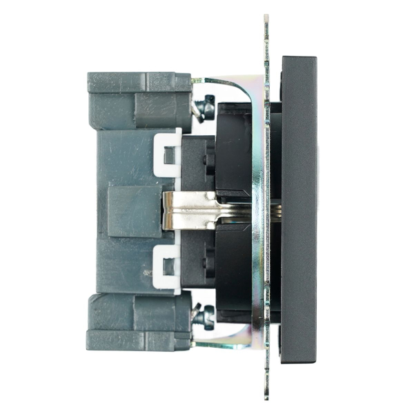 Розетка 1-местная Stekker Катрин GLS16-7110-05 черный 39610