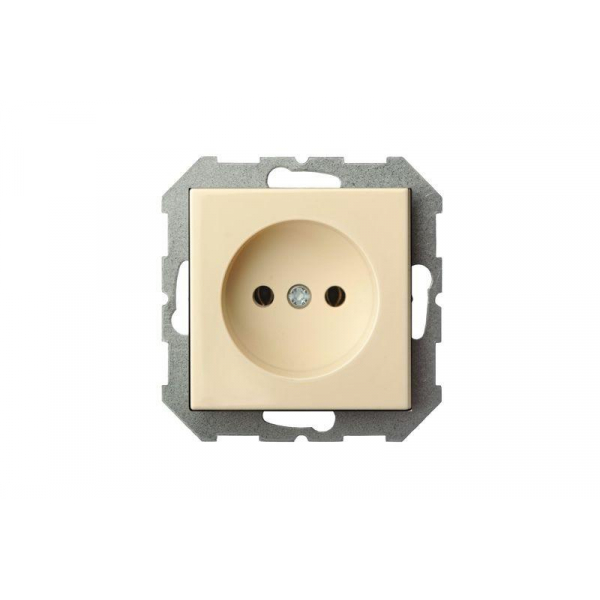 Розетка 2P Liregus Epsilon бежевый 28-065