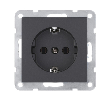 Розетка LK Studio с з/к, без шторок (черный бархат) LK80 843108-1