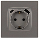 Розетка ЭРА Серия 12 12-4108-16 2P+E 16A-250В со шторками с USB type-A+C 5В-3А титан Б0067762