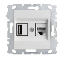 Розетка LAN/USB Vesta-Electric Roma белый FRZ00050502BEL