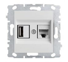 Розетка LAN/USB Vesta-Electric Roma белый FRZ00050502BEL