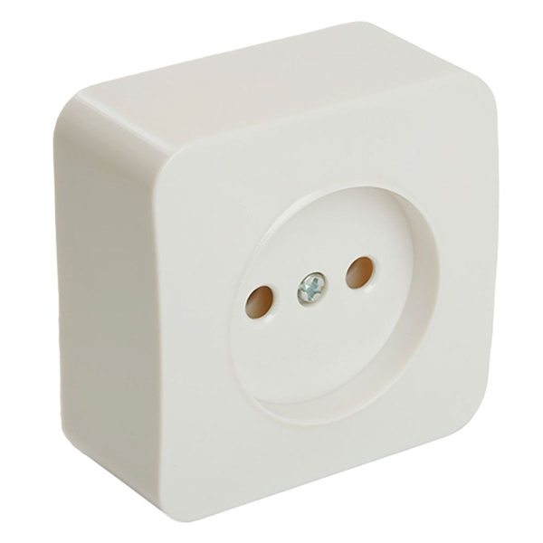 Розетка 2P Stekker София белый MST10-11-01 49301