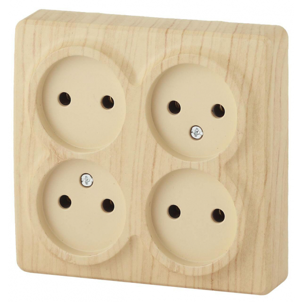 Розетка ЭРА Эксперт 4х2P 16A 250V 11-2210-11 Б0020708 Розетка ЭРА Эксперт 4х2P 16A 250V 11-2210-11 Б0020708