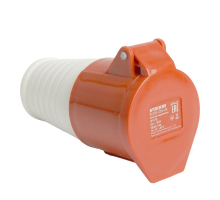 Розетка переносная 3P+PE Stekker с крышкой красный RST32-224-44 49442