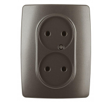Розетка ЭРА 12 2x2P 16A 250V 12-2107-13 Б0031245