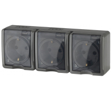 Розетка ЭРА Эксперт 3х2P+E IP54 16A 250V 11-2405-03 Б0020721
