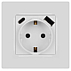 Розетка ЭРА Серия 12 12-4108-01 2P+E 16A-250В со шторками с USB type-A+C 5В-3А белый Б0067752