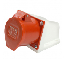 Розетка 3P+PE Stekker с крышкой красный RST32-124-44 49436