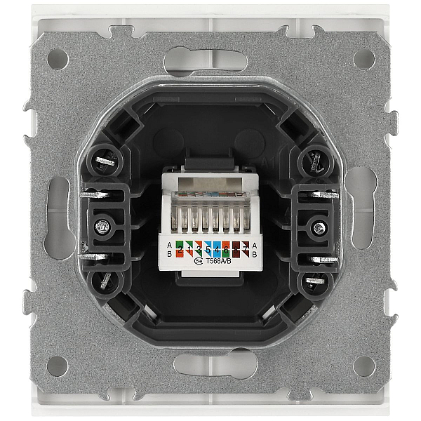 Розетка ЭРА Arktik 16-3107-08 информационная RJ45 белый матовый Б0070481