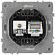 Розетка ЭРА Galaxy 15-3110-01 комбинированная RJ45+TV IP20 белый Б0070776