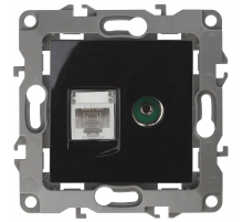 Розетка комбинированная RJ45+TV ЭРА 12 12-3110-06 Б0027446