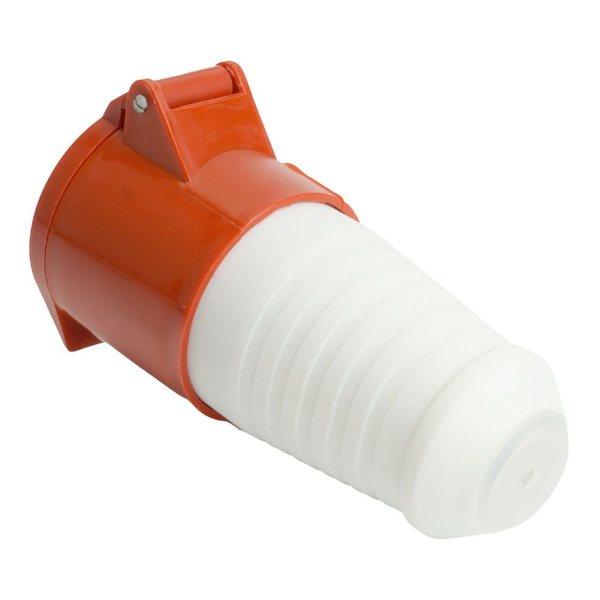 Розетка переносная 3P+PE Stekker с крышкой красный RST32-224-44 49442