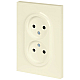 Розетка ЭРА Arktik 16-2107-02 без заземления двойная 2X2P 16А-250В слоновая кость Б0071682