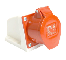 Розетка 3P+PE+N Stekker с крышкой красный RST16-115-44 49435